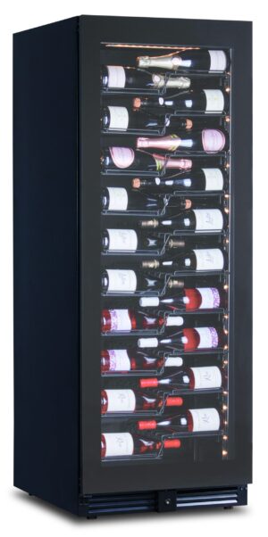 CANTINETTA - VETRINA FRIGO VINI VENTILATA 116 BOTTIGLIE - TN 386 LITRI - Temp. +2°C/+20°C - Dim. cm. L59,5xP69xh160