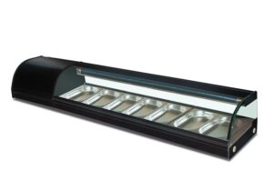 VETRINA SUSHI - MOD. SH 180 - Temperatura 0°C/+6°C - Dim. cm. L180xP41,5xh30