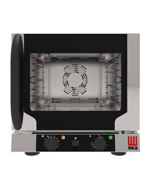 Forno Elettrico Ventilato A Convezione Con Vapore 4 Teglie GN 1/2 Con Apertura Laterale - EKF 412 N AL U - Dim.  (LxPxA)	463x512x461 (mm)