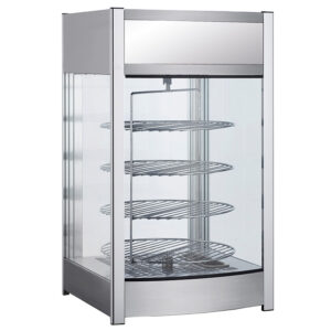 VETRINA RISCALDATA DA BANCO - Temp. +30°+90°C - 4 Ripiani - Dim. cm 46x45x78,5h