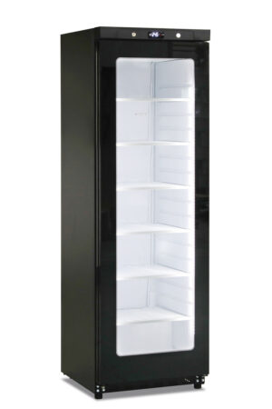 VETRINA VERTICALE FREEZER CONGELATORE NEGATIVA STATICA IN ABS PORTA IN VETRO - GN 400 G BT BLK – 400 LITRI – Temp. -22°C/-15°C – Dim. cm L60xP62,5xh186