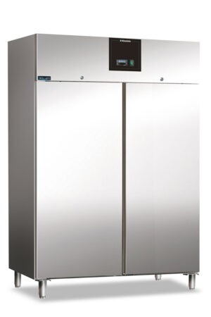 ARMADIO FREEZER CONGELATORE NEGATIVO VENTILATO IN ACCIAIO INOX 2 PORTE - AXF 1500 BT - BT 1500 LITRI - Temp. -22°C/-18°C - Dim. cm. L148xP83xh201