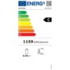FRIGO RETROBANCO POSITIVO VENTILATA 2 PORTE VETRO - BB 200 GD - Temp. 0°C/+10°C - Dim. cm. L146,2xP53,5xh86