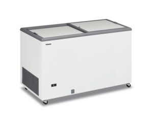 CONGELATORE A POZZETTO  STATICO PORTA CIECA SCORREVOLE - FRP 400 PSSL - Temp. -22°C/-9°C - Dim. cm. L128,3xP67xh89,5