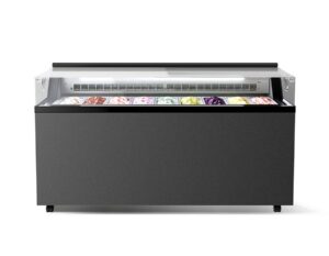 VETRINA ORIZZONTALE GELATERIA STATICA PER GELATO MANTECATO, SU STECCO E PASTICCERIA FLAT 6 – Temp. -25°/ +10°C – Dim. 1190 x 677 x 944 mm