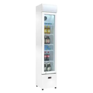 Vetrina Frigo Bibite Positivo Statico - AK105SL - TN 105 LITRI –   Temp. +2 °C/+10 °C - Dim. cm L36xP40,8xh188