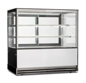 VETRINA FRIGO ORIZZONTALE REFRIGERATA POSITIVA VENTILATA PASTICCERIA - MOD. DELUXE 122 PSV - Temp. +2°C/+10°C - Dim. cm. L120xP74xh120