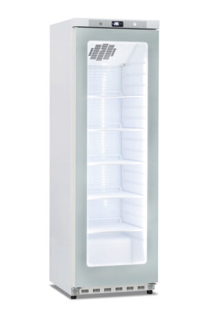 ARMADIO FRIGO POSITIVO STATICO IN ABS PORTA IN VETRO Mod. GN 400 G TN –  400 LITRI – Temp. +2°C/+10°C – Dim. cm L60xP62,5xh186