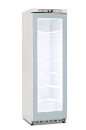 Vetrina verticale freezer negativa statica in ABS con porta in vetro – GN 400 G BT – 400 L – Temp. -22°C/-15°C – Dim. cm L60xP62,5xH186