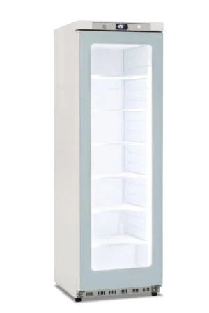Vetrina verticale freezer negativa statica in ABS con porta in vetro – GN 400 G BT – 400 L – Temp. -22°C/-15°C – Dim. cm L60xP62,5xH186