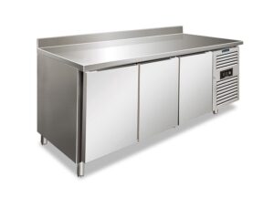 TAVOLO FREEZER CONGELATORE NEGATIVO 3 PORTE CON ALZATINA  - SNACK 3200 BTF - Temp. -22°C/-18°C  Dim. cm. L179,5xP60x96h