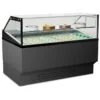 Vetrina ventilata per gelato mantecato, su stecco e pasticceria RIMINI 16 WHITE/GLITTER -25°/ +10°C | 150,3 x 96,3 x 128,7