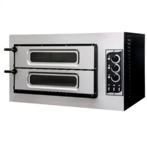 Forno elettrico per pizza Prismafood - Mod. BASIC 2/50 3T GLASS & LIGHT - 1+1 pizze da 45 cm