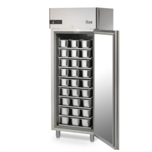 ARMADIO FRIGO CONGELATORE NEGATIVO VENTILATO Conservatore Gelato - ILSA ANGEX2500 - BT 700 Litri - Temp. 25°/10°C Dim. 77x89x202,5h