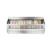 ISA MILLENNIUM LX 170 vetrina orizzontale 18 gusti gelato - Ventilata - Temp. -20 / +2 °C Dim. Cm 166x108x135,6h - Vetri Curvi -