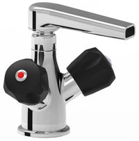 Rubinetto Monoforo canna corta con maniglia atermica