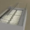 ORION CUBITO G6 - Vetrina orizzontale Gelateria professionale 12 Gusti - Temp.-18°/-20° Dim. Cm 113x104,5x123h