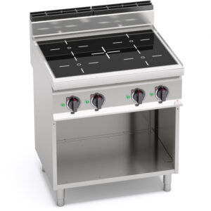 TOP AD INDUZIONE 4 ZONE SU VANO SERIE 70 - Dim. 80x71,4x90h - 14 Kw