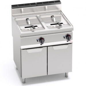 FRIGGITRICE A GAS SU VANO 18+18 L  LINEA 70 - BRUCIATORI FUORI VASCA - Kw 28