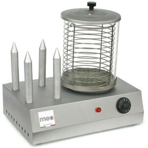 Scalda Wurstel Mec - Mod. CS4P- 1 Contenitore + 4 Plots - Dim. cm L42xP27xh40 - Monofase