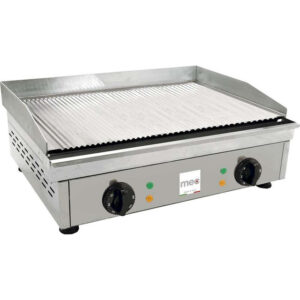 Fry Top Elettrico Mec - Mod. PE610R - Piatto Medio Rigato - Piano Cottura cm 59,5x40- 6Kw - Trifase
