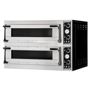 Forno elettrico per pizza Prismafood - Mod. TRAYS 44 D-GLASS - 4+4 pizze da 40 cm