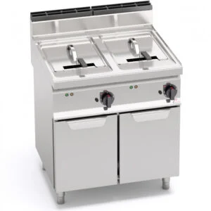 Friggitrice elettrica 18+18 litri su vano | Berto’s E7F18-8MS | L800xP714xH900 mm | 36 kW
