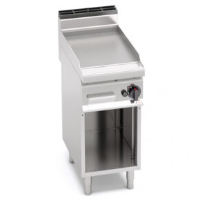 FRY TOP A GAS LISCIO SU VANO SERIE 70 - Dim. 40x71,4x90h - 6,9 Kw