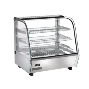 VETRINA RISCALDATA DA BANCO - Mod. AK120EC - Temp. +30°C/+90°C Dim. cm L68xP57x69h
