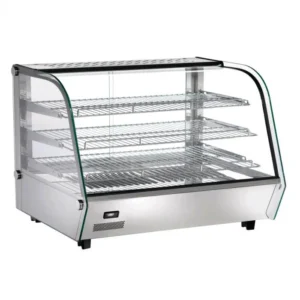 VETRINA RISCALDATA DA BANCO - Mod. AK160EC - Temp. +30°C/+90°C Dim. cm L86xP57x69h