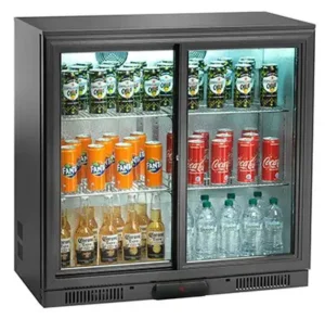 Vetrina Frigo Bibite Positivo Ventilato - AK201BBS - TN 197 LITRI - Temp. +2 °C/+8 °C - Dim. cm L90xP51xh90