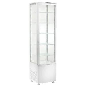 Vetrina Frigo Bibite Positivo Ventilato 4 Lati Vetro - AK281EB - TN 270 LITRI - Temp. 0 °C/+12 °C - Dim. cm L51,5xP48,5xh190