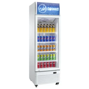 Vetrina Frigo Bibite Positivo Ventilato - AK401RG - TN 340 LITRI - Temp. +2 °C/+10 °C - Dim. cm L62xP69xh196,5