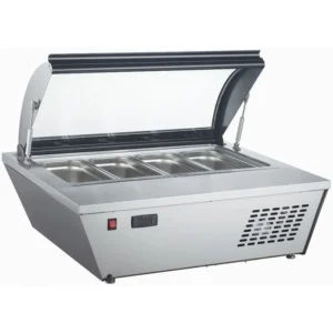 ESPOSITORE DA BANCO REFRIGERATO NEGATIVO - MOD. AK816GE - Temp. -18°C/-25°C - Dim. cm L80,5xP66,6xh35,6