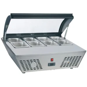 ESPOSITORE DA BANCO REFRIGERATO POSITIVO - MOD. AK816RT - Temp. +2°C/+12°C - Dim. cm L76,7xP61,2xh32,8