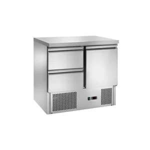 Saladette 1 anta + 2 cassetti - AK941-2D - Temp. +2°C/+8°C  Dim. cm L90xP70xh85