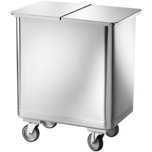 Tramoggia su Ruote con Divisorio cm 61x40x73