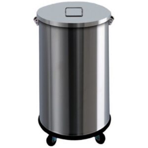 Pattumiera Tonda con ruote  Ø40x76h cm