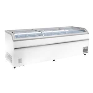 POZZETTO CONGELATORE NEGATIVO/POSITIVO STATICO PORTE A VETRI - Mod. AX1000DF - Dim. cm. L250xP85x85h