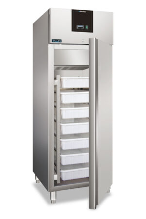 ARMADIO FRIGO POSITIVO STATICO IN ACCIAIO INOX CONSERVAZIONE PESCE - AXF 600 FISH - TN 600L - Temp. -2°C/+8°C - Dim. cm. L68xP81xh200