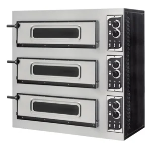 Forno elettrico per pizza Prismafood - Mod. BASIC 3/50  6T GLASS & LIGHT - 1+1+1 pizze da 45 cm