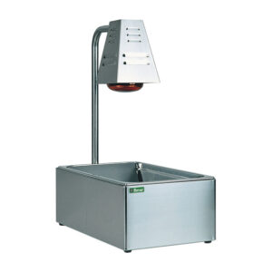 Lampada a raggi infrarossi con contenitore Gastronorm GN1/1 - Temp. +30°C/+90°C - Dim. cm 60x33x68h