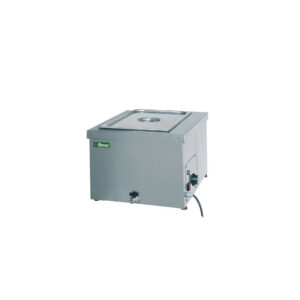 Tavola calda a bagnomaria in acciaio inox - Temp. +30°C/+90°C - Dim. cm 49x60x32h