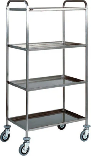 Carrello inox Forcar CA1381 | 4 ripiani | L111xP57xH172 cm