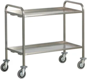 Carrello inox Forcar CA1393P | 2 ripiani | 200 kg