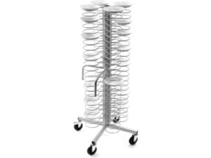 Carrello Portapiatti - Dim. cm 60x60x173h - N. piatti 96 Ø 18/23 cm - Griglie cromate