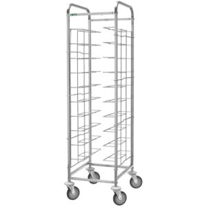 CARRELLO INOX PORTAVASSOI FILO CA1455  10 VASSOI