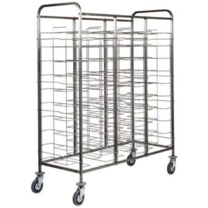 CARRELLO INOX PORTAVASSOI FILO  CA1475 30 VASSOI