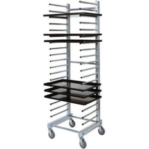 CARRELLO INOX PORTATEGLIE UNIVERSALI   CA1480  20 TEGLIE