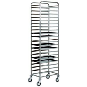 CARRELLO INOX PORTATEGLIE PASTICCERIA   CA1482T20   20 TEGLIE